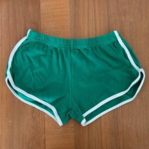 Vintage American Apparel Green Women's Track Shorts